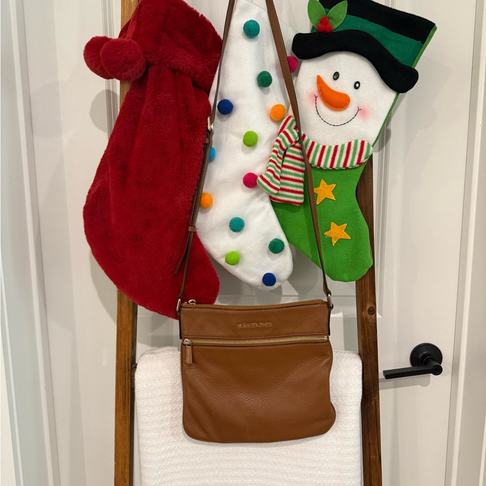 Michael Kors Tan Leather Shoulder Bag